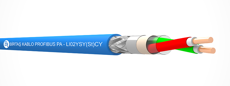 PROFIBUS PA   LI02YSY(St)CY – (1x2x18/1 AWG & 1x2x18/7 AWG)